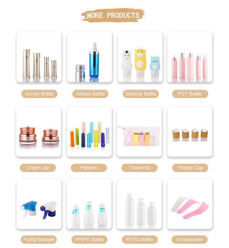 Hot Sales of Transparent Cosmetic Bottles Plastic Bottles Series