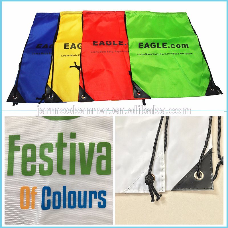 High Quality Colorful Recycle Printing Drawstring Bags