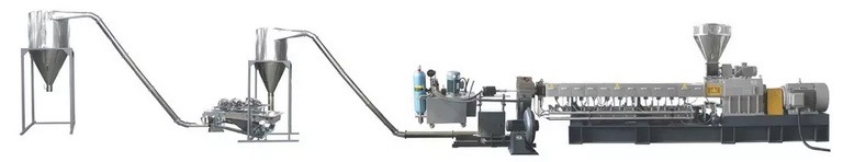 Plastic Compounding Pellet Twin Screw Extruder Machine Plastic Masterbatch Production Line