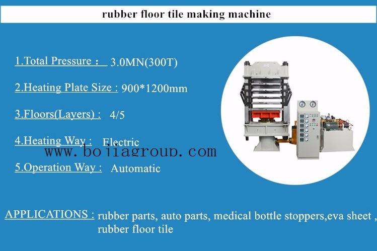 Xlb-D550*550 Rubber Tile Making Machine/Tire Power Tile/Floor Making Machine