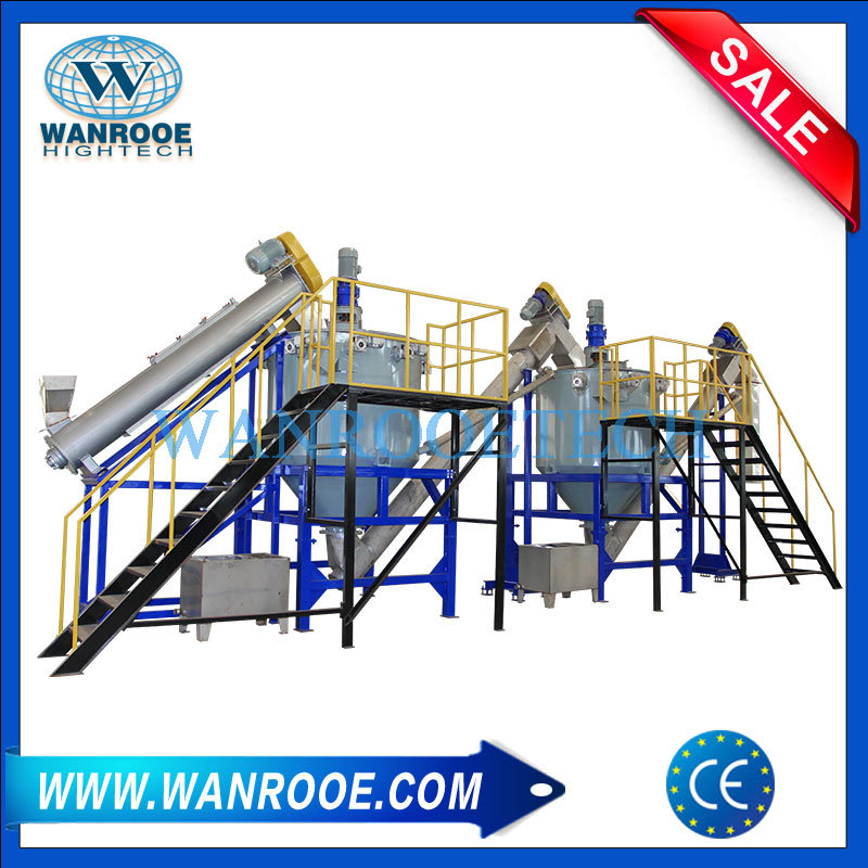 Waste PE PP Pet Milk Bottle Flakes Making Agricultural Film Jumbo Woven Bags Crushing Washing Line Plastic Recycling Machine