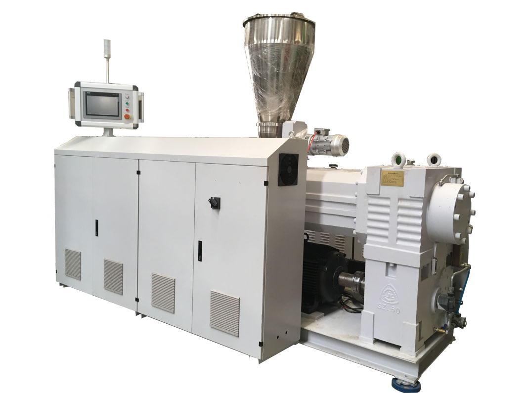 Conical Twin Screw Extruder for Granulating/Sjsz Series Plastic Conical Double Screw Extruder