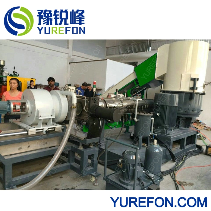 with Continuous Screen Changer PP LDPE Film Plastic Recycling Granulator