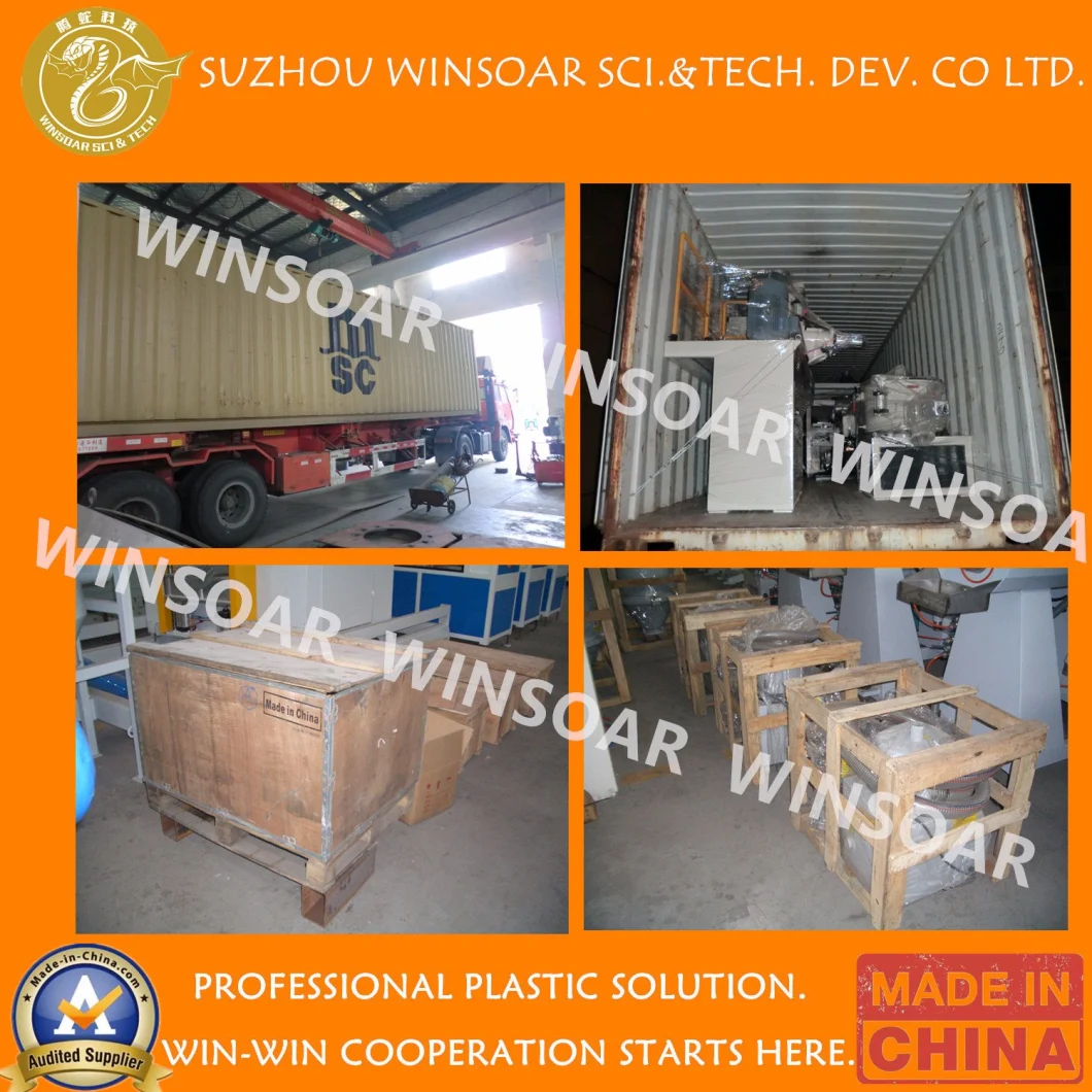 Wasted Plastic Crushed Washed Dry PE HDPE Film Two Double Stage Recycling Granulating Pelletizing Line