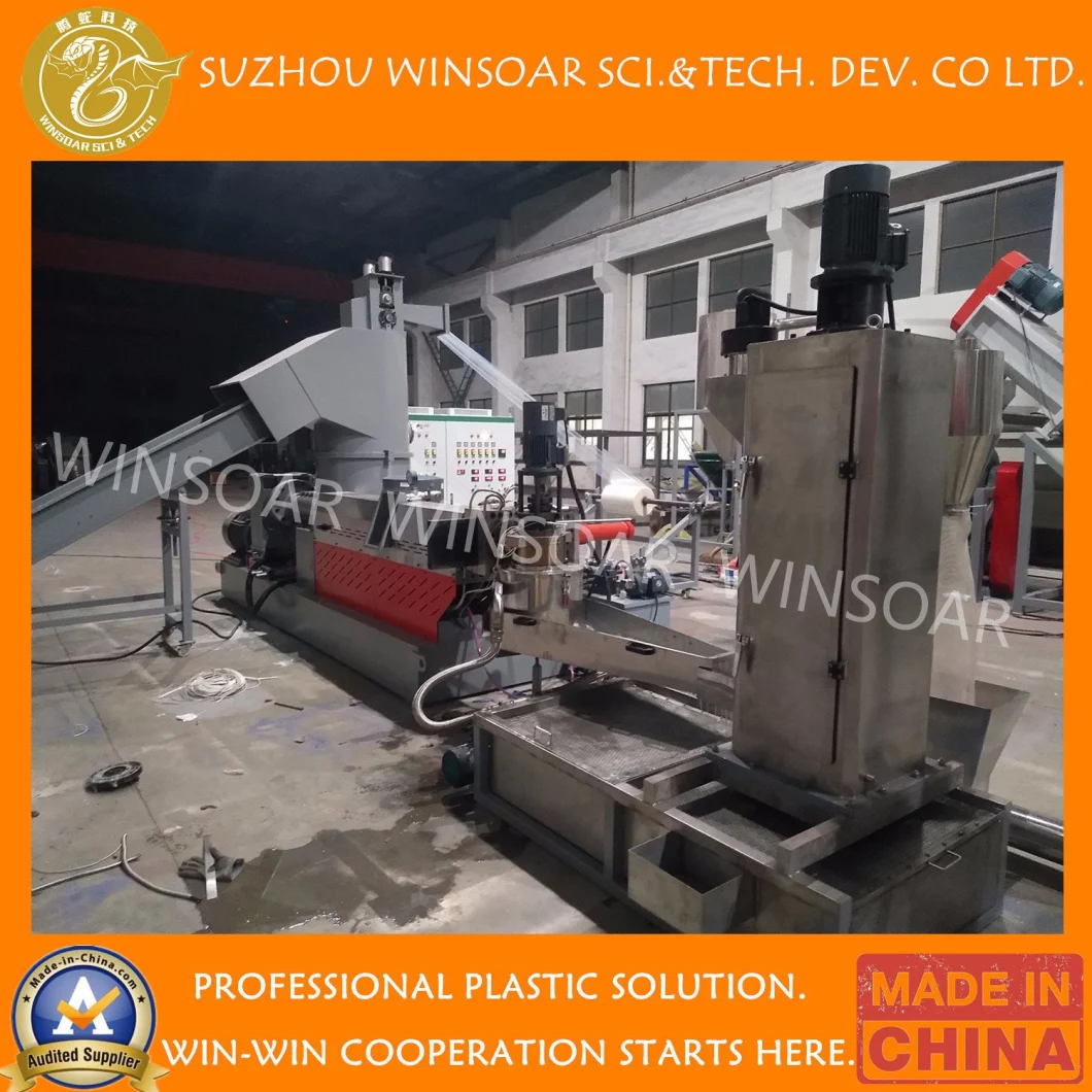 Wasted Plastic Recycling PP PE Film Woven Shopping Bag Bead Recycling Making Machine