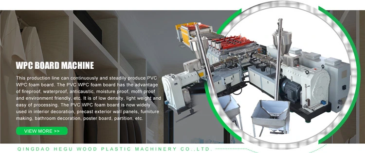 PP PE WPC Decking Profile Making Machine (SJMS65/132) /Conical Double Screw Extruder Machine /Waste Plastic Wood Composite Machine