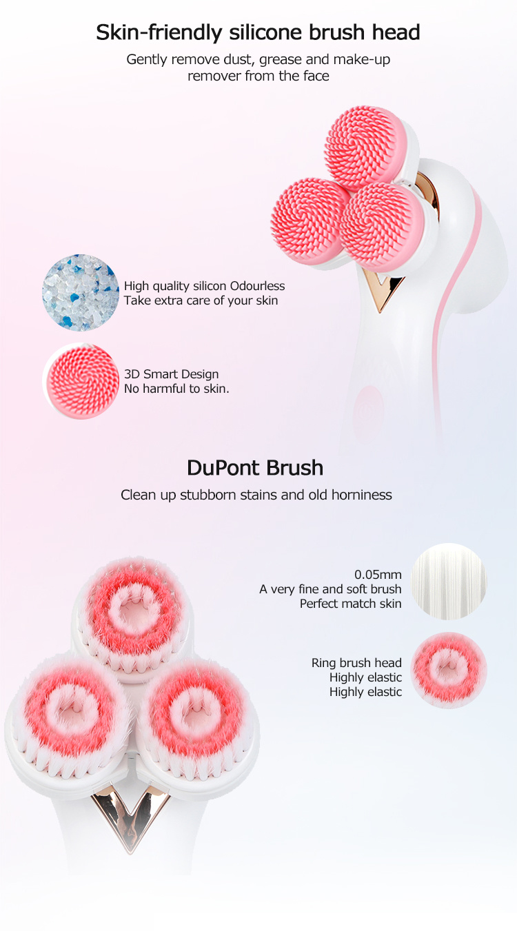 Mory Face Silicone Brush Facial Scrubber Brush Clean Cleasing Scrubber Washing Exfoliating Silicone Facial Brush