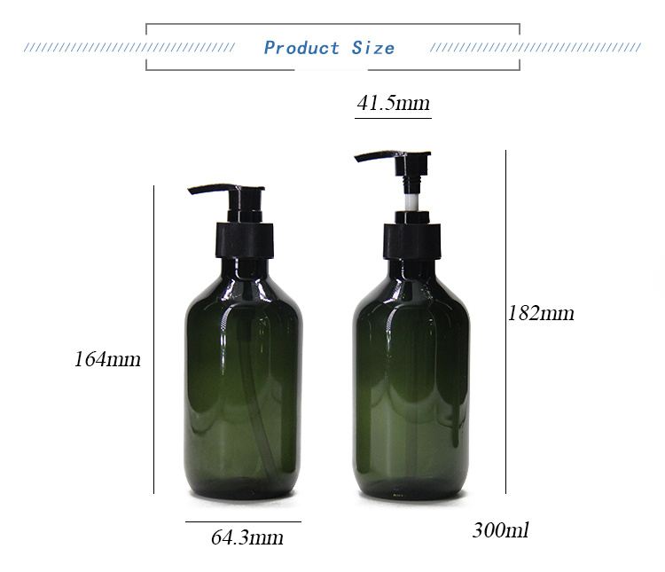 Empty Plastic Pump Bottles Shampoo Bottles 300ml 500ml