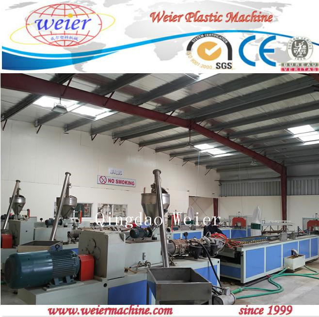 200kg/H WPC Extruder for Wood Plastic Decking Board of Two Layers
