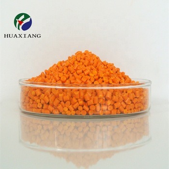 Orange Color Masterbatch with Plastic Recycling Pellet Price