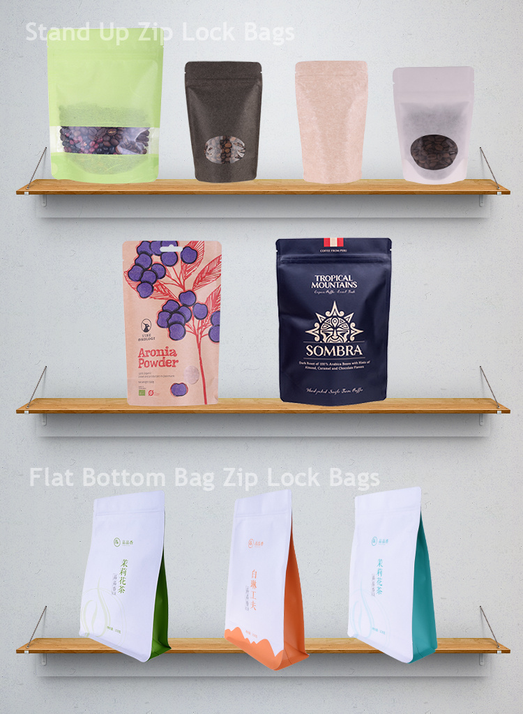 Wholesale Biodegradable Plastic Bag Clear Paper Bags Ziplock