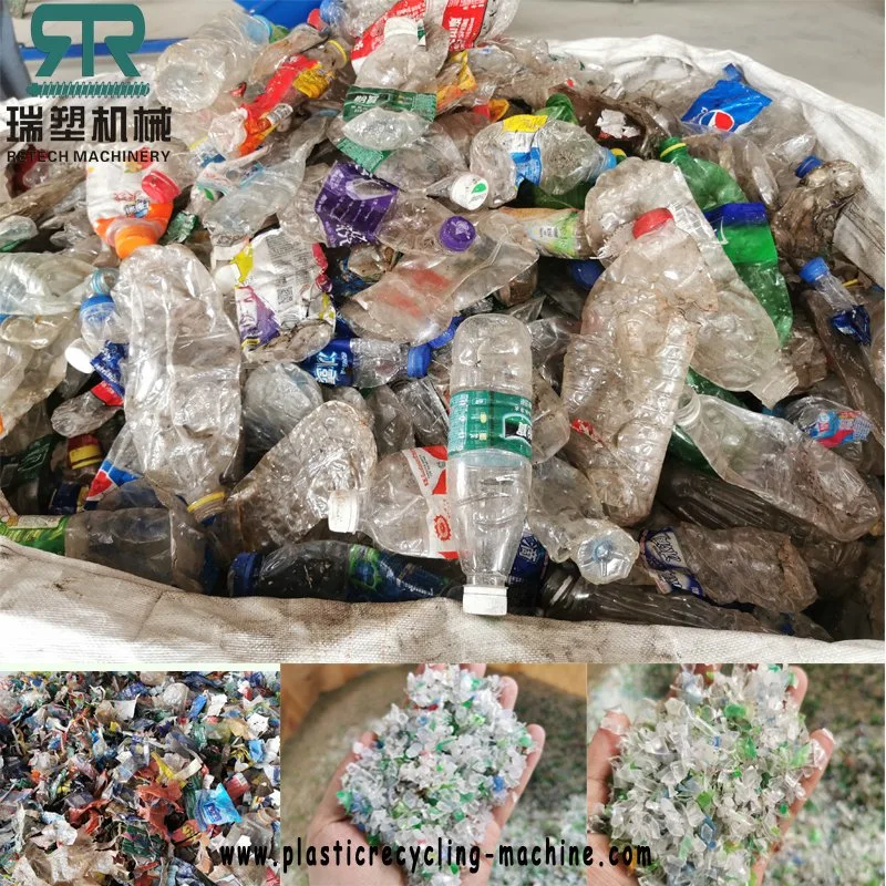 Plastic Crushing Machines Plastic Recycling Machine Pet Bottle Hot Wash Label Separating Line