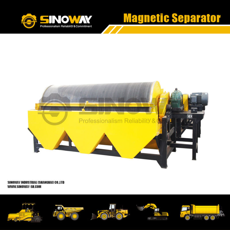 Wet Drum Permanent Magnetic Separator for Mineral Processing Plane
