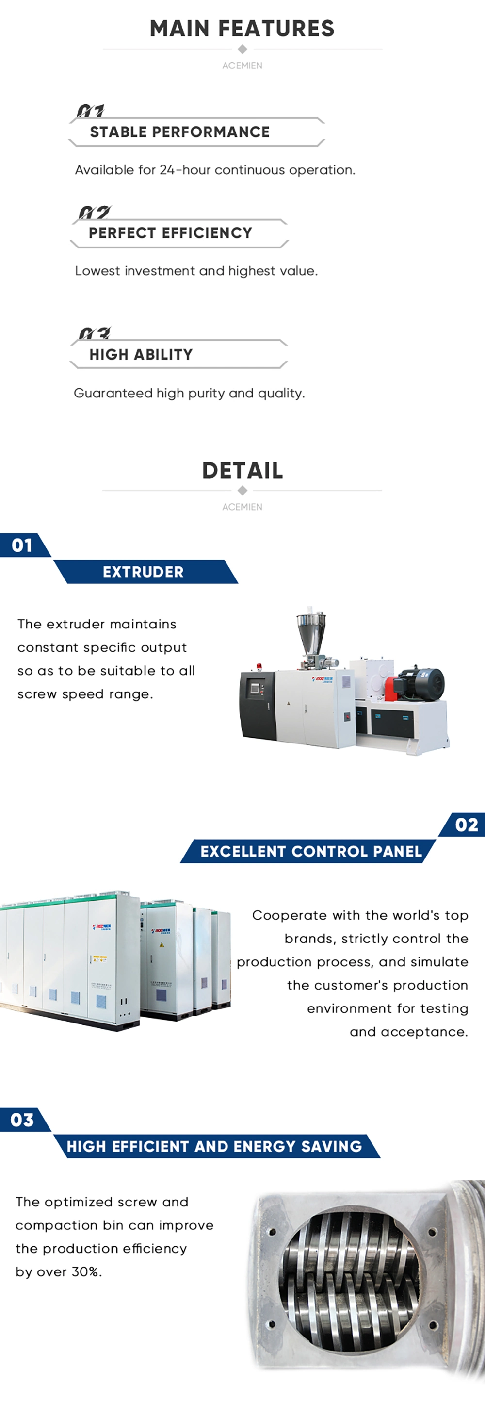 Plastic PVC PE Pipe Extrusion Machine /Production Line /Making Machine Price