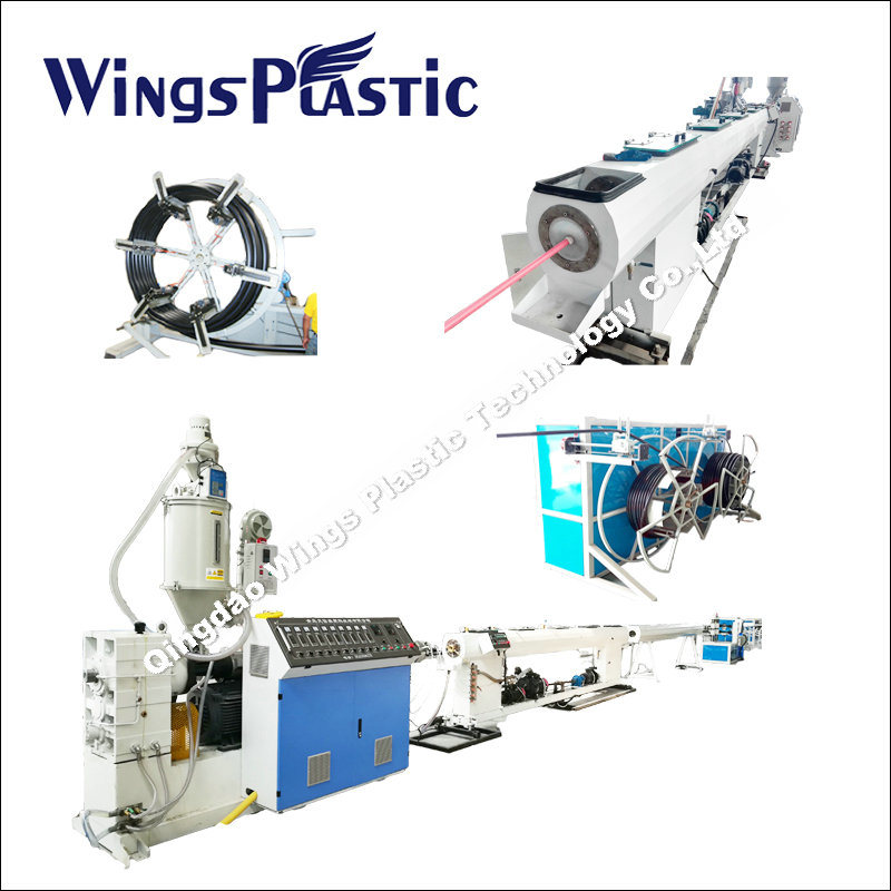 Plastic PE/PP/PPR/HDPE/LDPE Water& Electric Conduit Pipe/Tube Extrusion/Extruding Making Production Line Machine