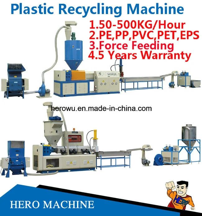 Waste Plastic Recycling Line / Plastic Granulator
