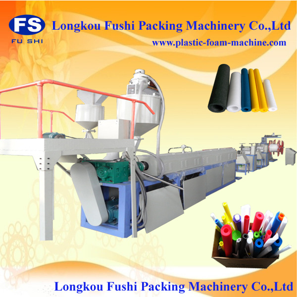 EPE Foamed Tube Extrusion Machine Plastic EPE Foam Pipe Extrusion Line