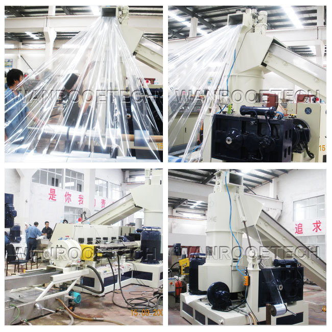 Water Ring Type Plastic Recycling Film Pellets Extruder Making Machine