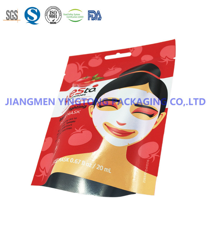 Plastic Cosmetc Packaging Bags Aluminum Foil Pouches for Cleansing Mask
