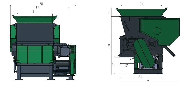 Plastic Plate IBC Trash Can Plastic Recycling Crushing Shredder