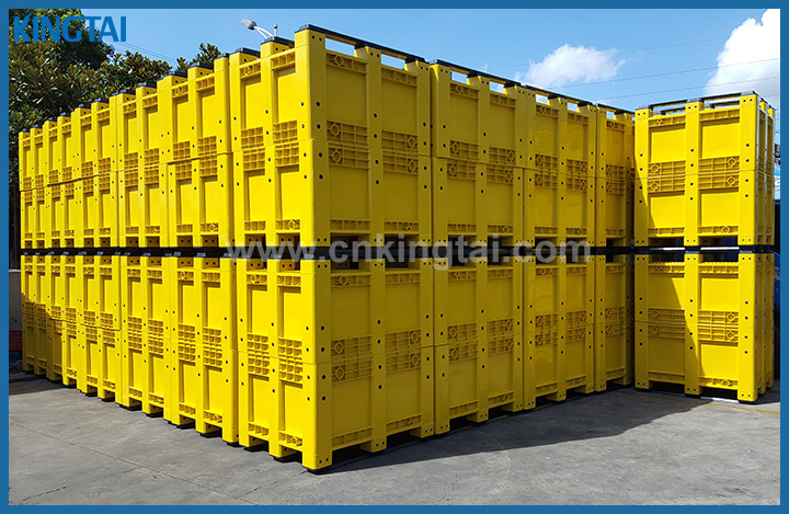 Plastic Pallet Container, Plastic Pallet Box, 600L Plastic Pallet Bin