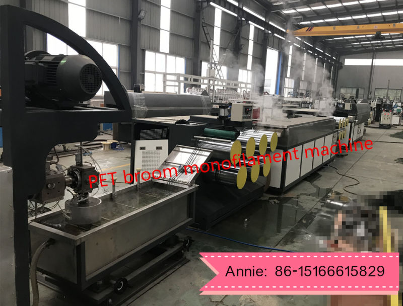 Plastic Monofilament Extrusion Machinery with Single Screw Extruder for Broom Brush Bristle