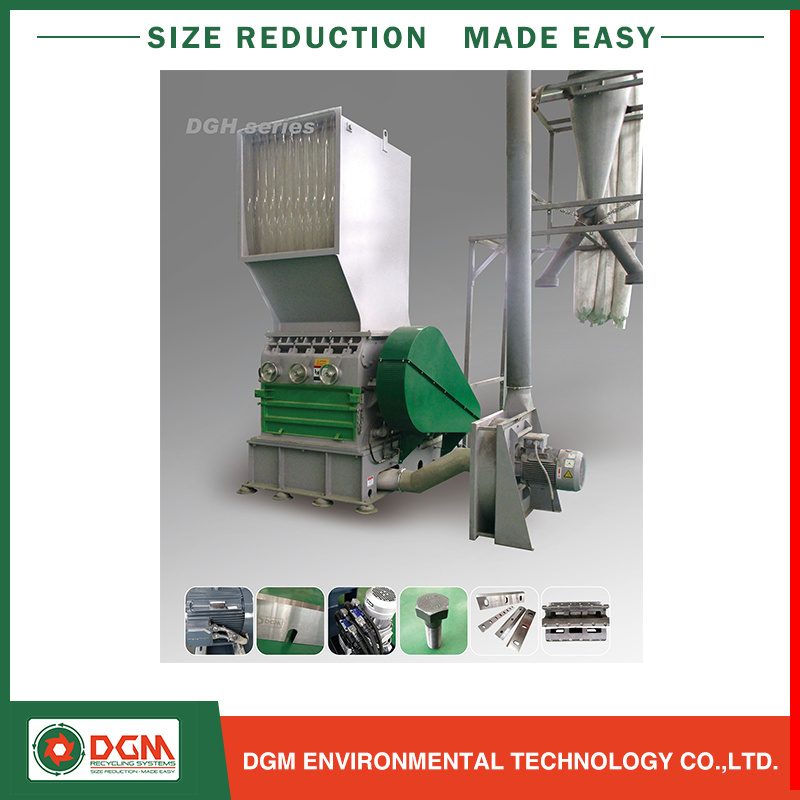 Single Shaft Plastic Recycling Machine Crusher Shredder Granulator
