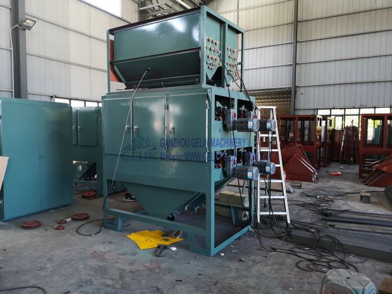 Dry Electrostatic Separator Plastic Cable Copper Aluminum Recycling Machine