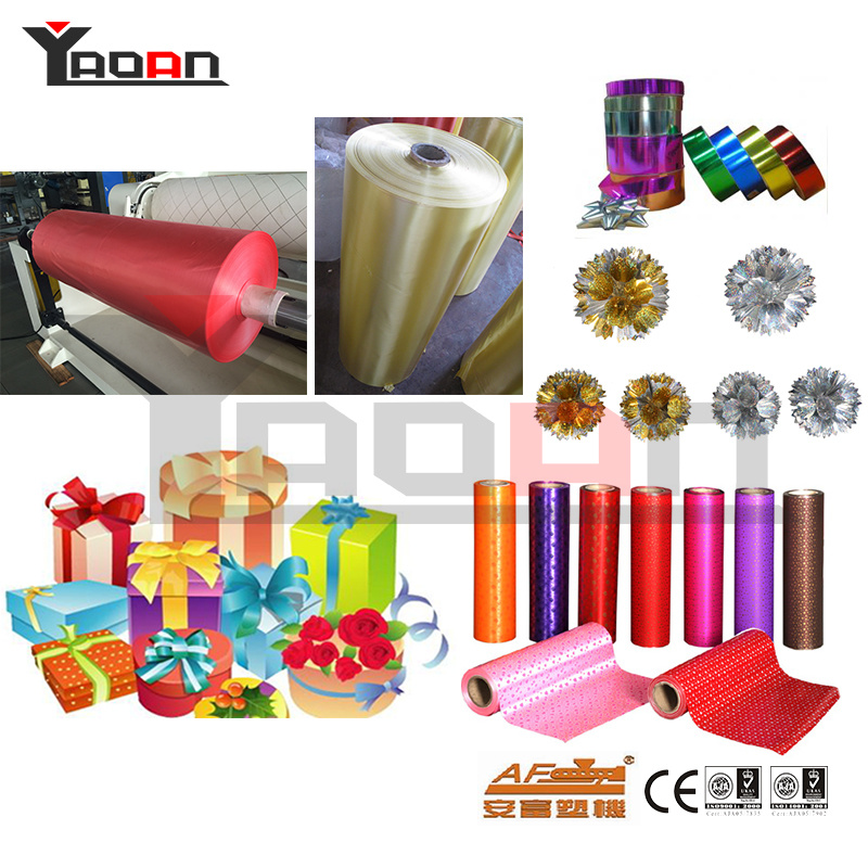 Yaoan-600mm PP Ribbon Film Production Line for Gifts Packaging