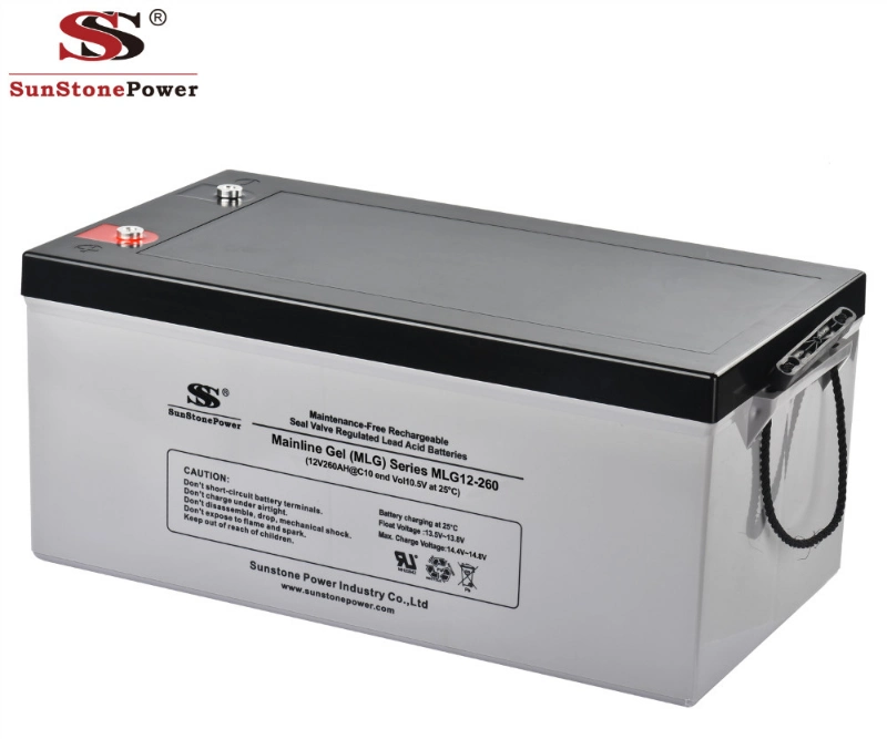 Rechargeable Battery Sealed Lead Acid Battery Sunstone Brand 12V 250ah Solar Battery