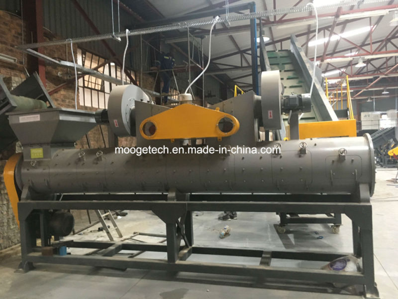 PET bottle label separator/remover for waste plastic recycling machine