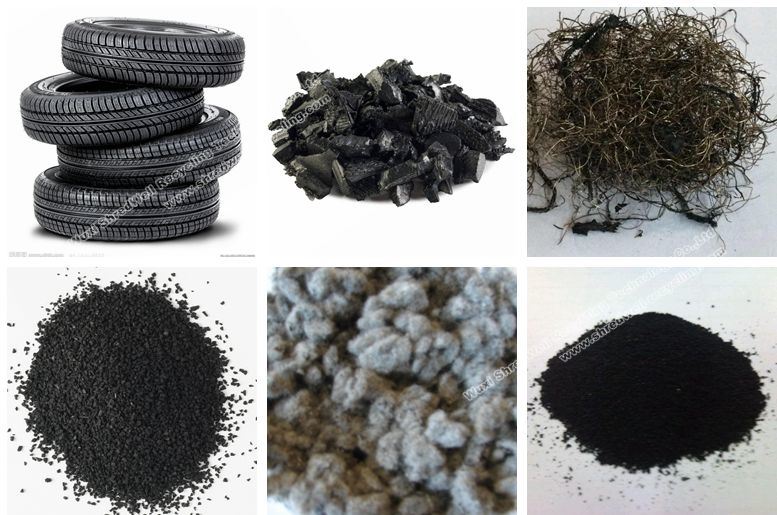 Old Tyre Recycle System for Producing Clean Rubber Powder