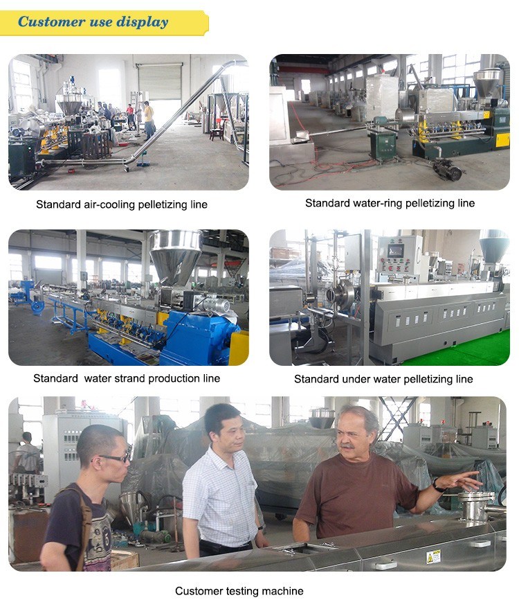 Recycling Plastic Twin Screw Extruder Machine Line for TPR Compounding