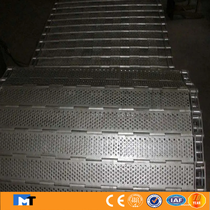 Plate Link / Hinged Slats Conveyor Belt with Side Plates or Cross Flights