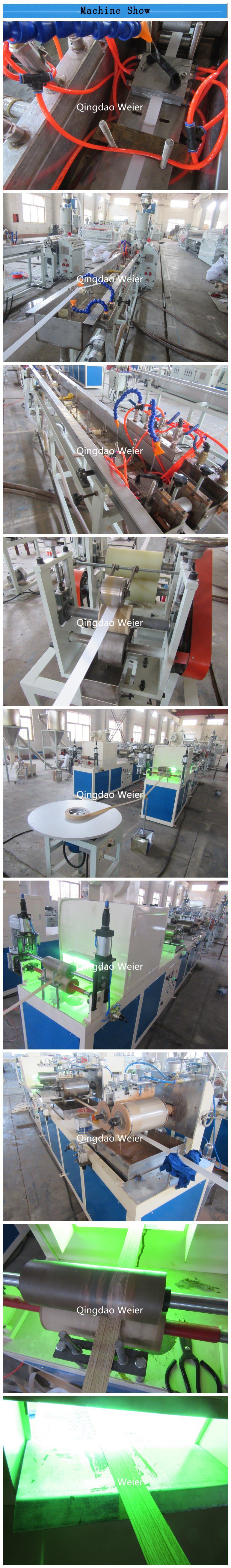 PVC Edge Banding Extrusion Line with Three Color Printing Machine