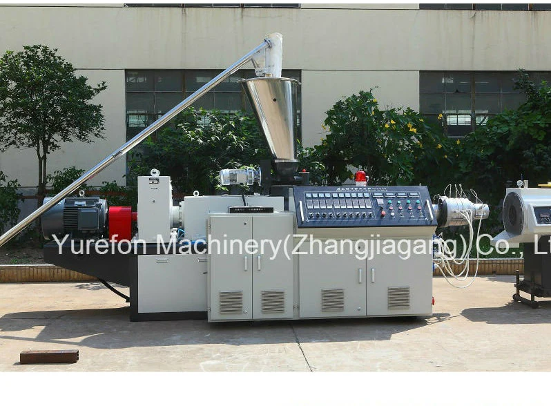 Double Screw Plastic Extruder for PVC Cable Trunking Window Profile