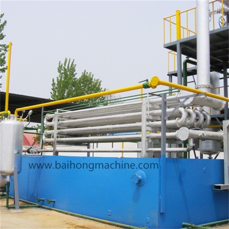 Tire Plastic Pyrolysis Oil Convert to Diesel Recycling Machine