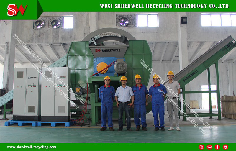 Twin Shaft Waste Tire/Metal/Plastic/Wood/E-Waste Shredding Machine