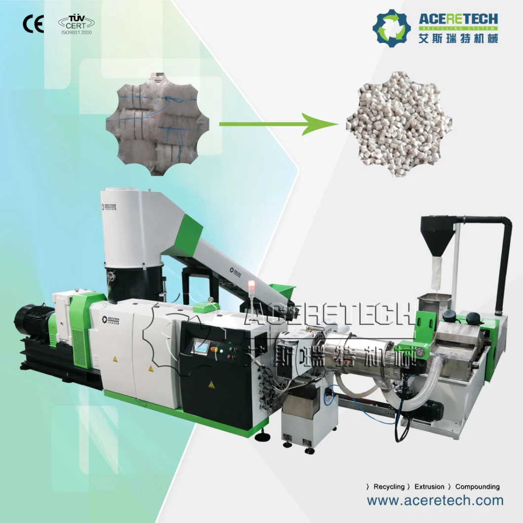 Single Screw Extruder Recycling Machine in Foaming Plastic Granulator Machines