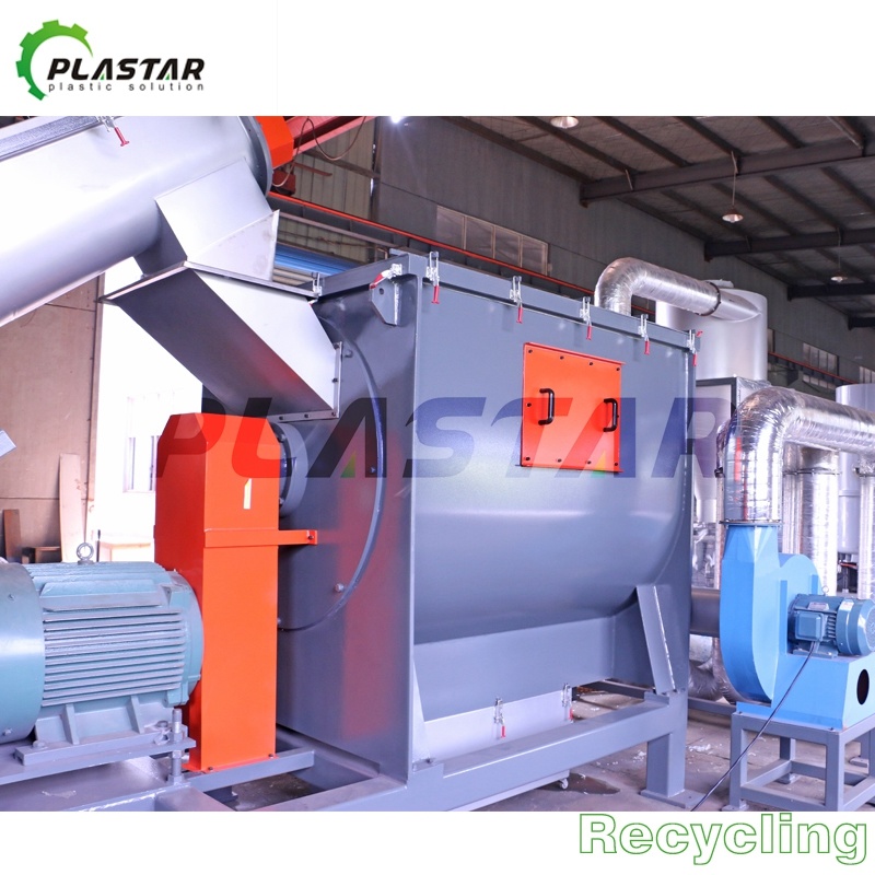 500kg Polythene Bags Plastic Waste Recycling Machine