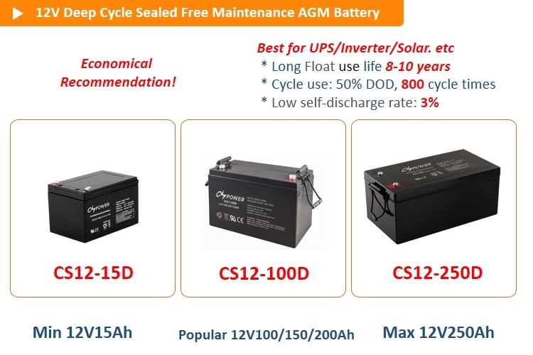 Solar Battery 12V 100ah AGM VRLA Battery Lead Acid Battery