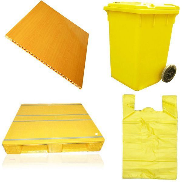 Low Cost Yellow Plastic Granules for Plastic Products in China RoHS Reach