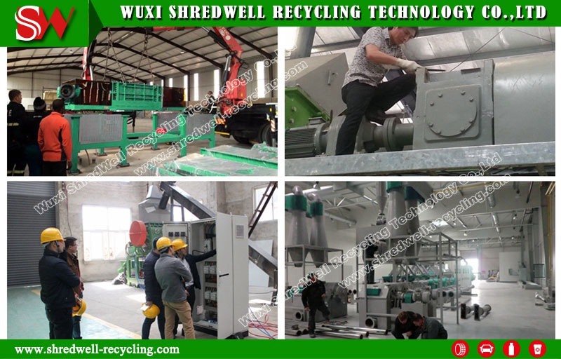 Siemens Motor Scrap Tire/Metal/Wood/Plastic Crusher for Old Resource Recycling
