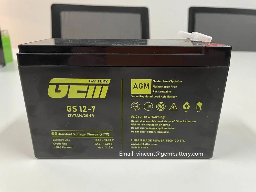 Gem Battery GS Series AGM Acid Factory Price 12V 18ah VRLA AGM Sealed Lead Acid Battery