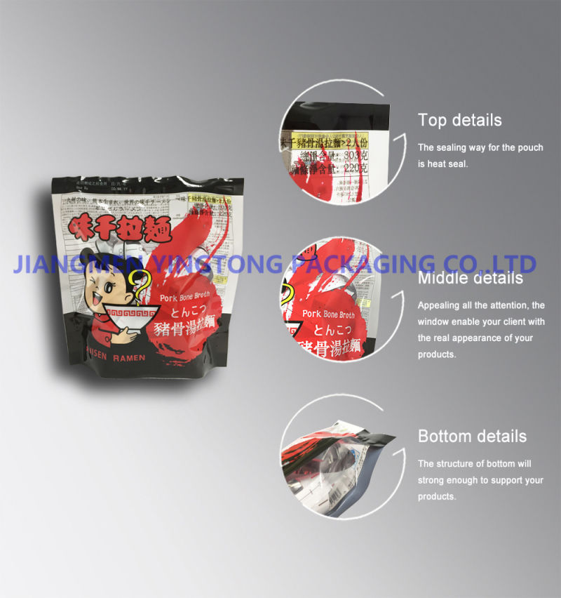 Plastic Food Packaging Pouches Doypack Bags for Ramen