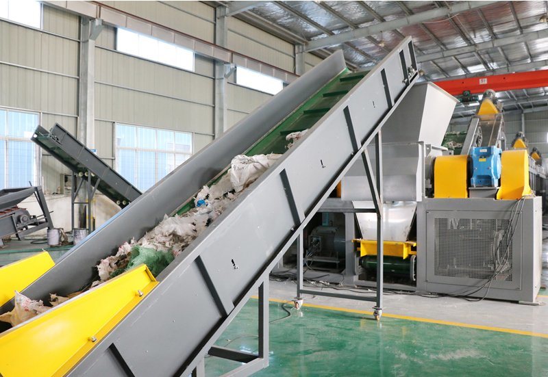 Waste PP PE film plastic washing recycling line