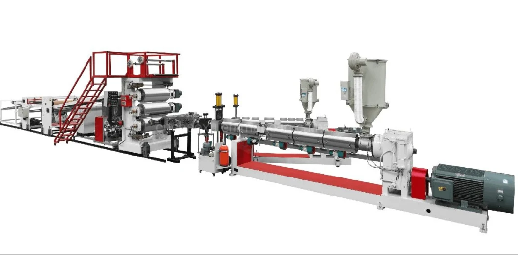 Two Lines Plastic Sheet Extruder Machine in ABS PC Material