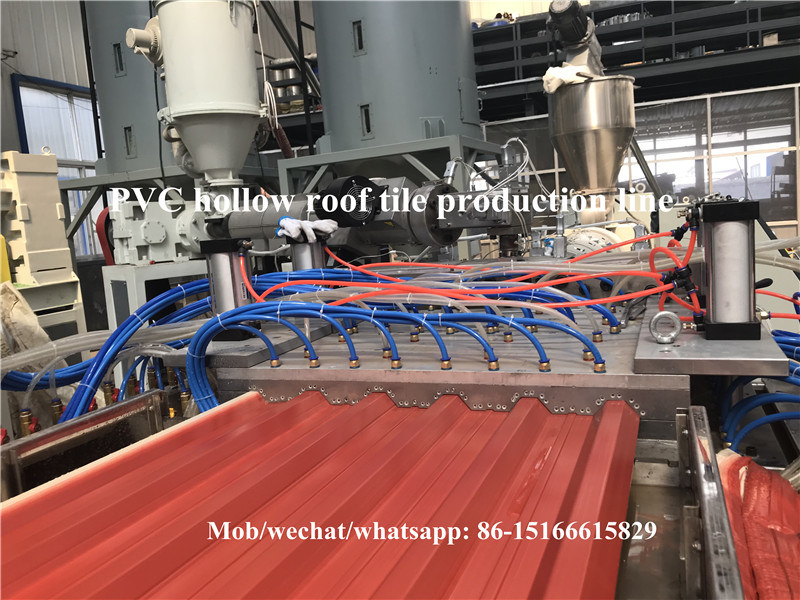 PVC Hollow Roof Tile Extruding Machine/Extruder/Making Machine