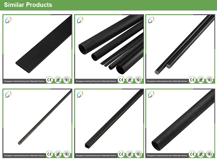 Hardness Material Carbon Fiber Square Tube/Pole Rod for Motorcycle Part