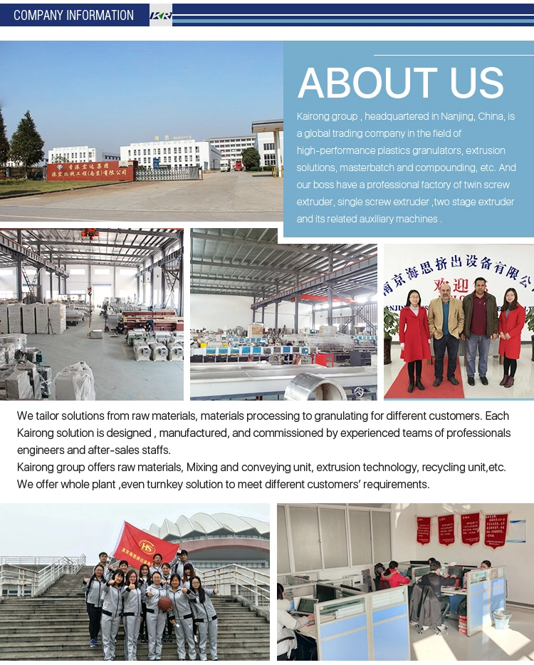 Parallel Twin Screw Extruder Machine Extruded Plastic